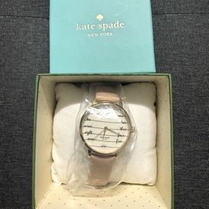 Kate Spade Metro Vachetta Cream Leather Womens Watch KSW1059